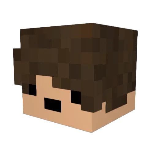 Shired21 Minecraft avatar head, 3D render