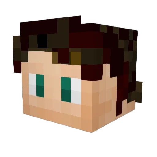 Shireling1 Minecraft avatar head, 3D render