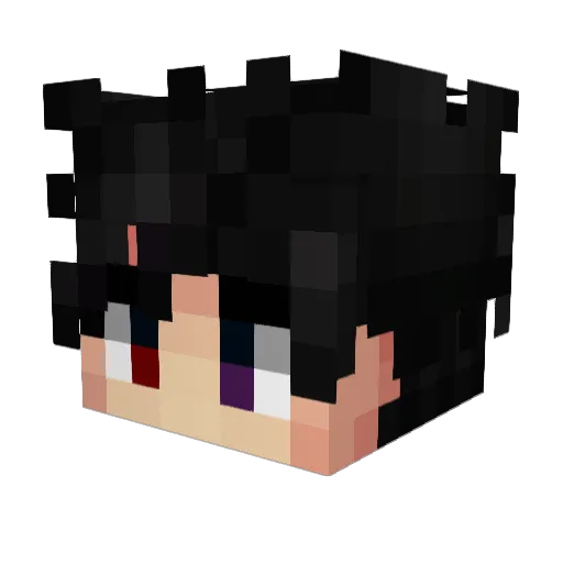 Shirennin Minecraft avatar head, 3D render