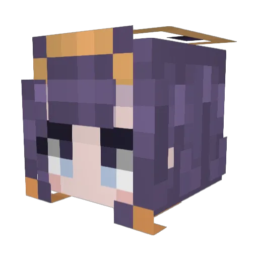 Shirinnnn_ Minecraft avatar head, 3D render
