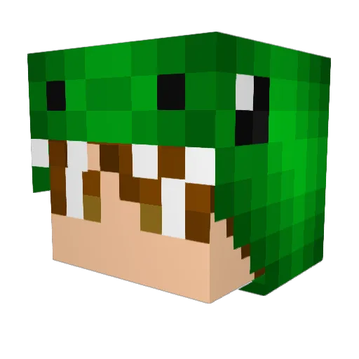 Shiriru10 Minecraft avatar head, 3D render