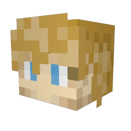 ShirkGaming123 Minecraft avatar head, 3D render