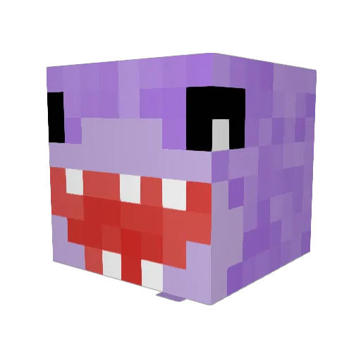 Shirkie Minecraft avatar head, 3D render