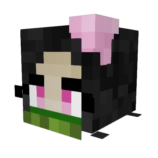 Shiro226 Minecraft avatar head, 3D render
