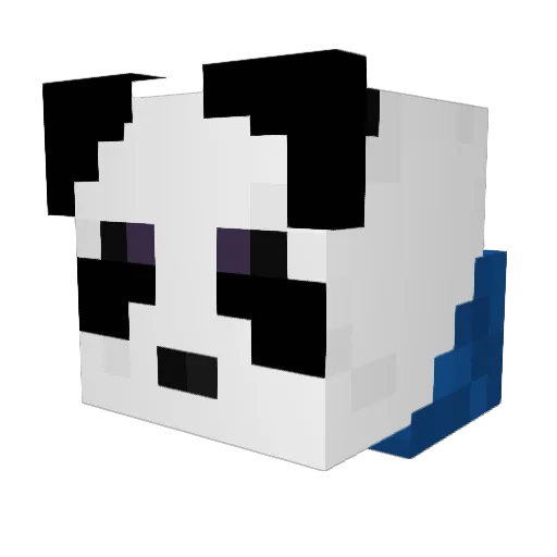 Shiro99618 Minecraft avatar head, 3D render