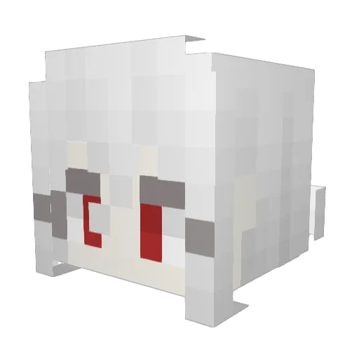 ShiroBS Minecraft avatar head, 3D render