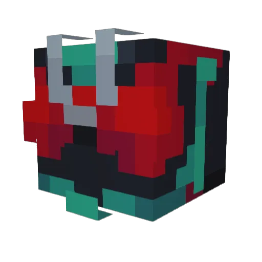 ShiroDrop Minecraft avatar head, 3D render