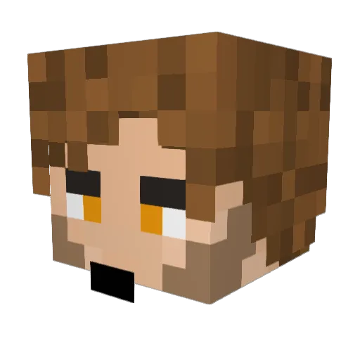 ShiroKitsune_ Minecraft avatar head, 3D render