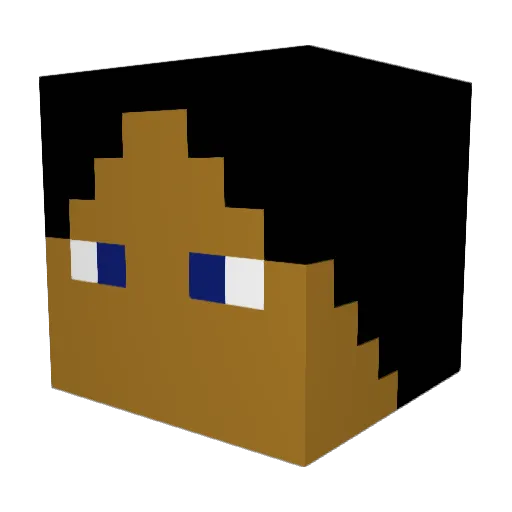 ShiroLucifer97 Minecraft avatar head, 3D render