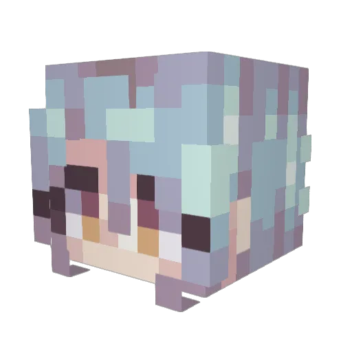 ShiroStore Minecraft avatar head, 3D render