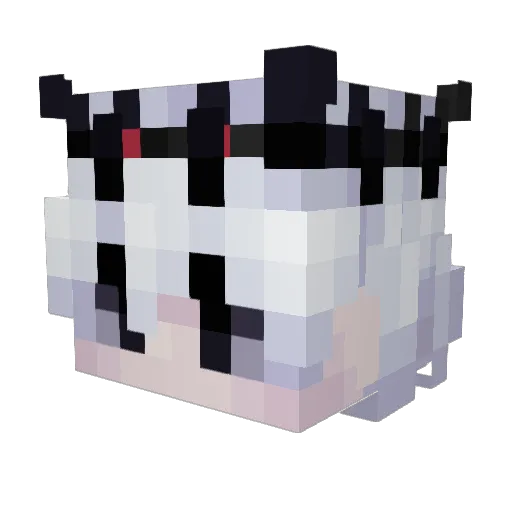 Shiro_Grenore Minecraft avatar head, 3D render