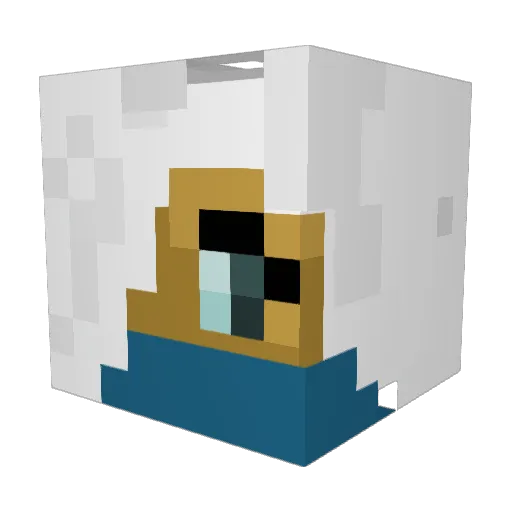 Shiroe117 Minecraft avatar head, 3D render