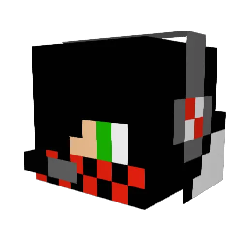 ShiroeToxicGamer Minecraft avatar head, 3D render