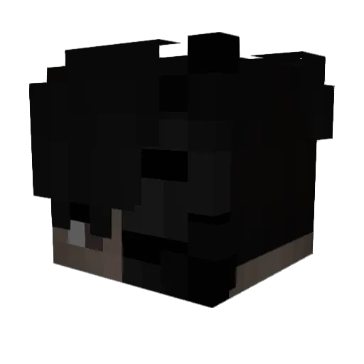 Shirokey Minecraft avatar head, 3D render