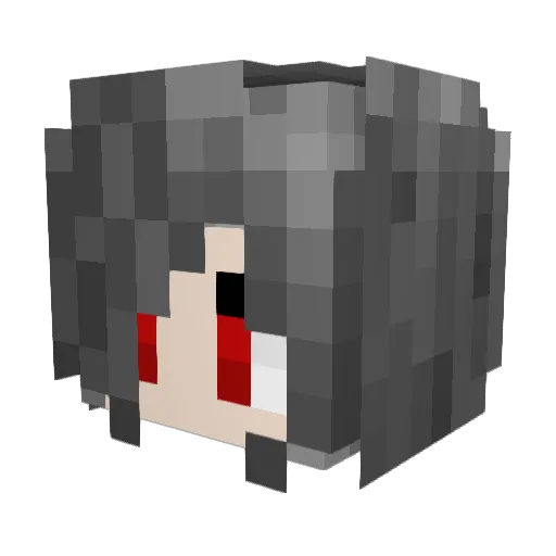 Shirokuma_3 Minecraft avatar head, 3D render