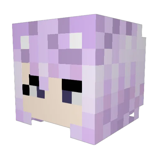 Shironomars_YKZ Minecraft avatar head, 3D render