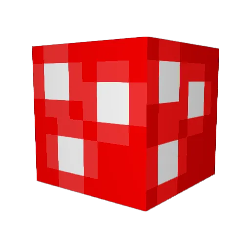 Shiroomy Minecraft avatar head, 3D render