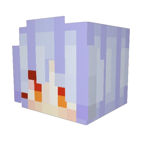 ShiroskI0708 Minecraft avatar head, 3D render