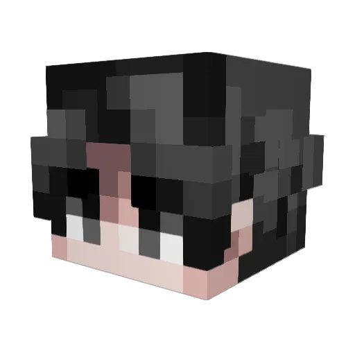 ShirouDouglas Minecraft avatar head, 3D render