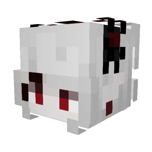 Shirowarin Minecraft avatar head, 3D render