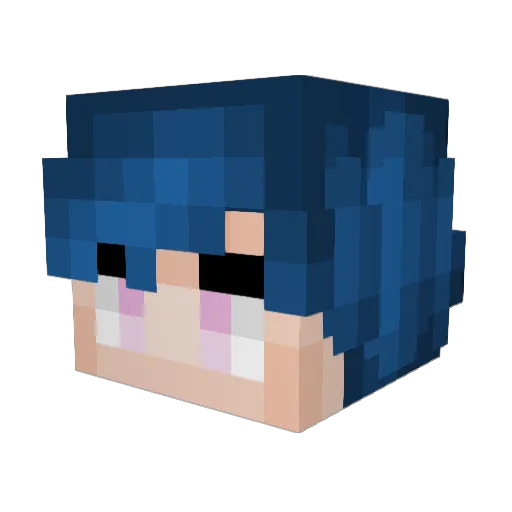 Shirox96 Minecraft avatar head, 3D render