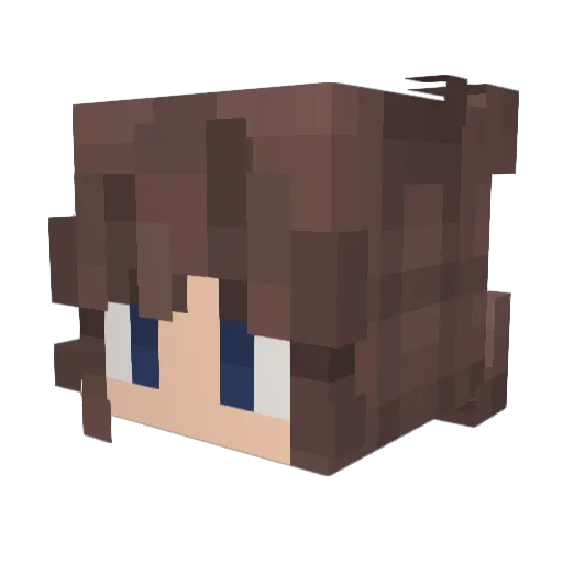 ShirtMechanic Minecraft avatar head, 3D render