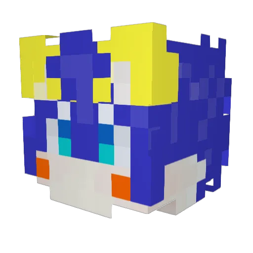 Shiry_shunyao Minecraft avatar head, 3D render