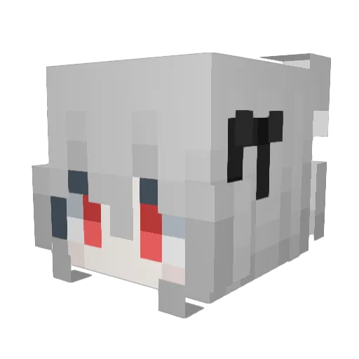 Shirzen06 Minecraft avatar head, 3D render