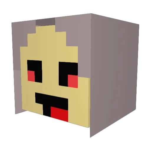 ShishaSmoke Minecraft avatar head, 3D render