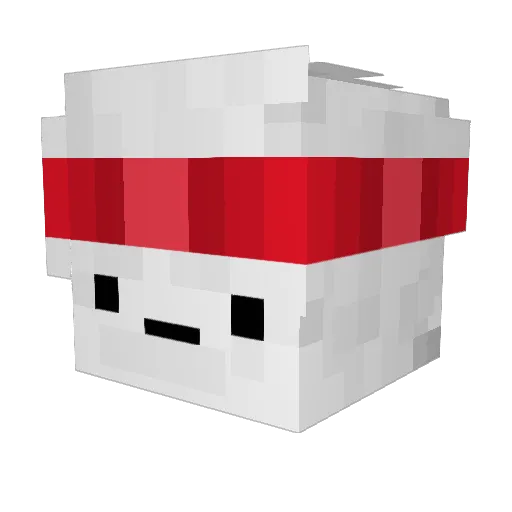 Shishara21 Minecraft avatar head, 3D render