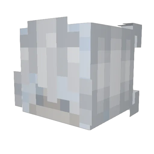 Shishix Minecraft avatar head, 3D render