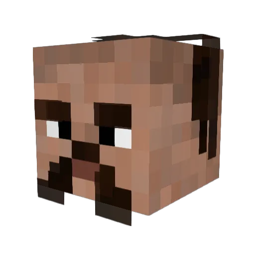 Shishkunchik Minecraft avatar head, 3D render
