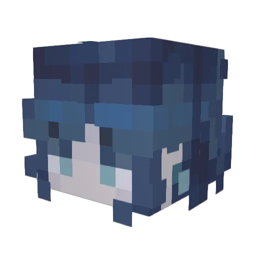 Shishn Minecraft avatar head, 3D render