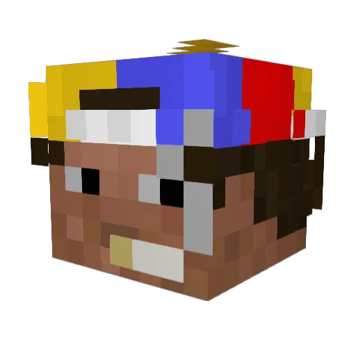 Shisueyy Minecraft avatar head, 3D render