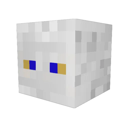Shisuilovessushi Minecraft avatar head, 3D render