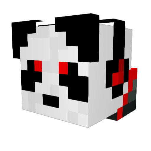 ShitmanLP Minecraft avatar head, 3D render