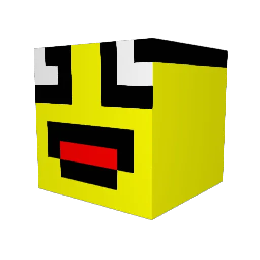 ShittiPanda Minecraft avatar head, 3D render