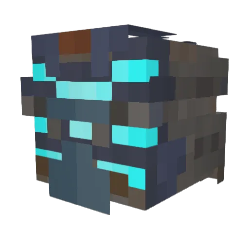 Shiuna Minecraft avatar head, 3D render