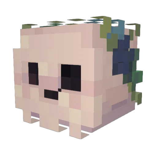 Shiva74 Minecraft avatar head, 3D render