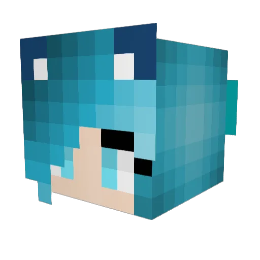 Shiva82 Minecraft avatar head, 3D render