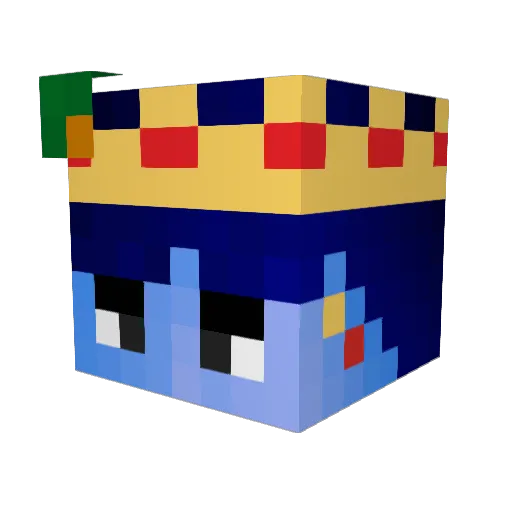 ShivaSunset Minecraft avatar head, 3D render