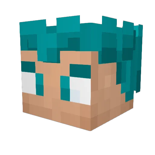 Shivam_the_gami Minecraft avatar head, 3D render