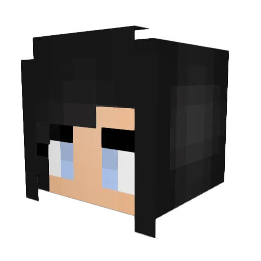 Shivana Minecraft avatar head, 3D render