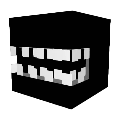 Shivasei Minecraft avatar head, 3D render