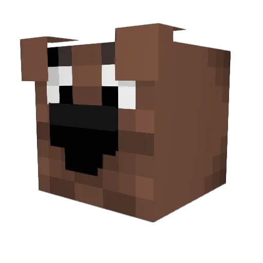 Shivelyy Minecraft avatar head, 3D render