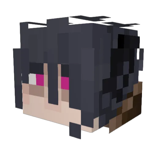 ShiverOwl Minecraft avatar head, 3D render