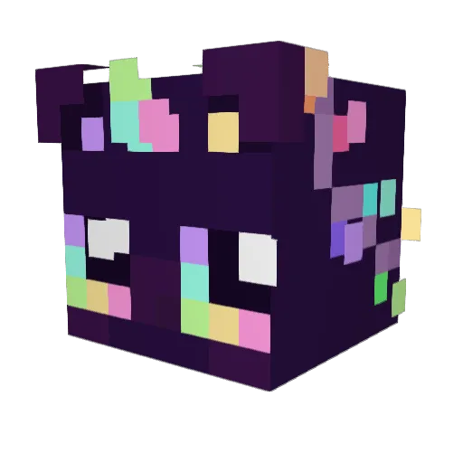 Shivercide Minecraft avatar head, 3D render