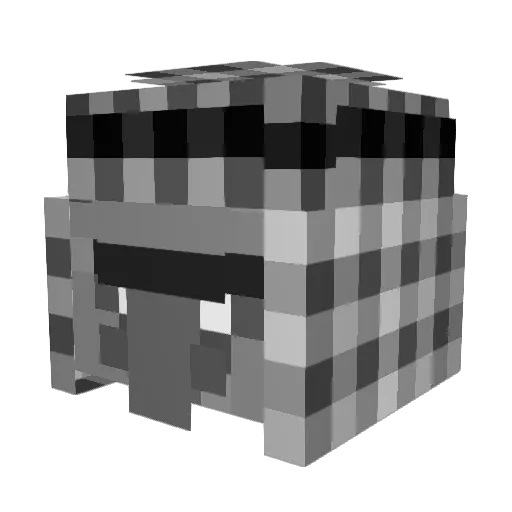 Shivo040 Minecraft avatar head, 3D render