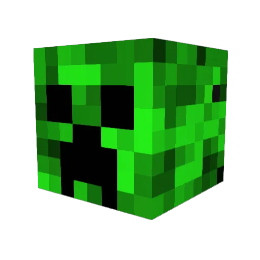 Shivvalanblue Minecraft avatar head, 3D render