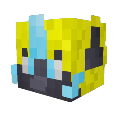 Shiwo96 Minecraft avatar head, 3D render